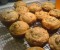 Lentil muffins with raisins and cranberries.